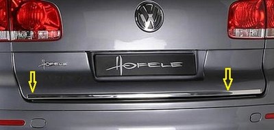 Накладка на кромку крышки багажника (нерж.) 1 шт. VW TOUAREG 2007  -  2011